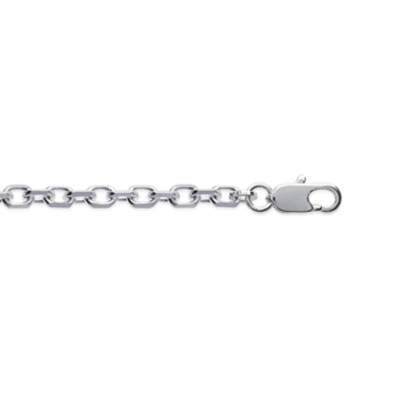 Coque de Nacre Chaîne maille forçat argent 125100