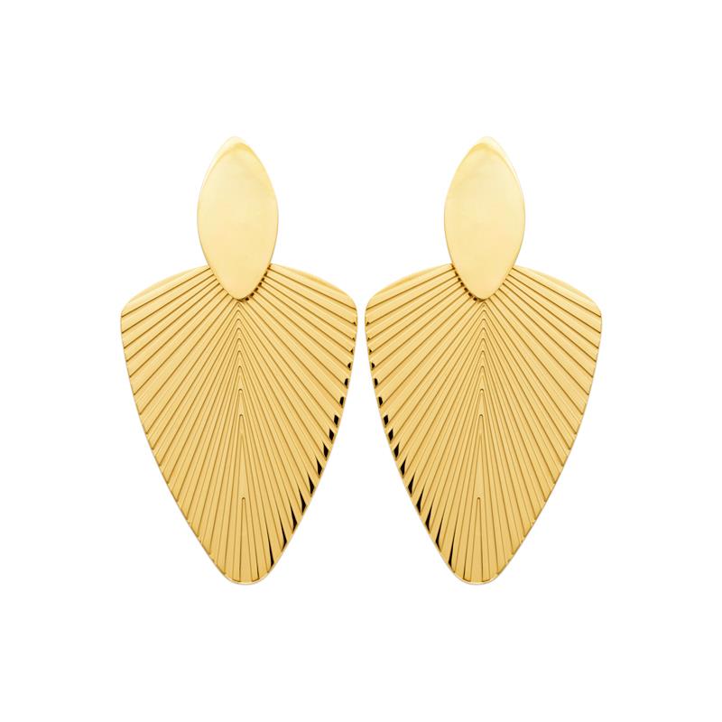 Izee Boucles d'oreilles pendantes acier doré 3134709