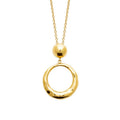 Coque de Nacre Collier acier doré 312329