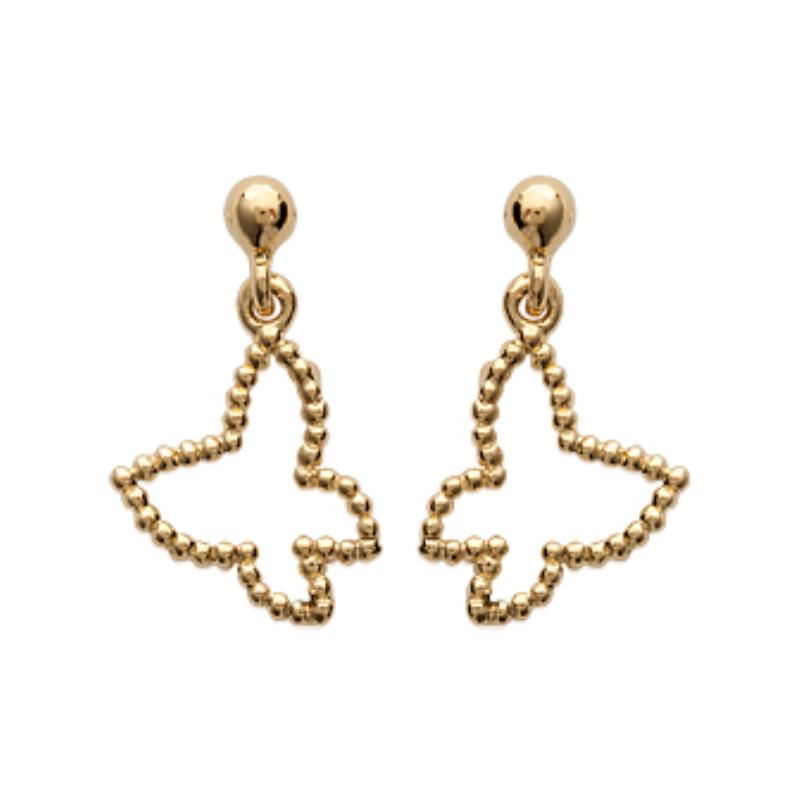 Coque de Nacre Boucles d'oreilles pendantes plaqué or 2477500