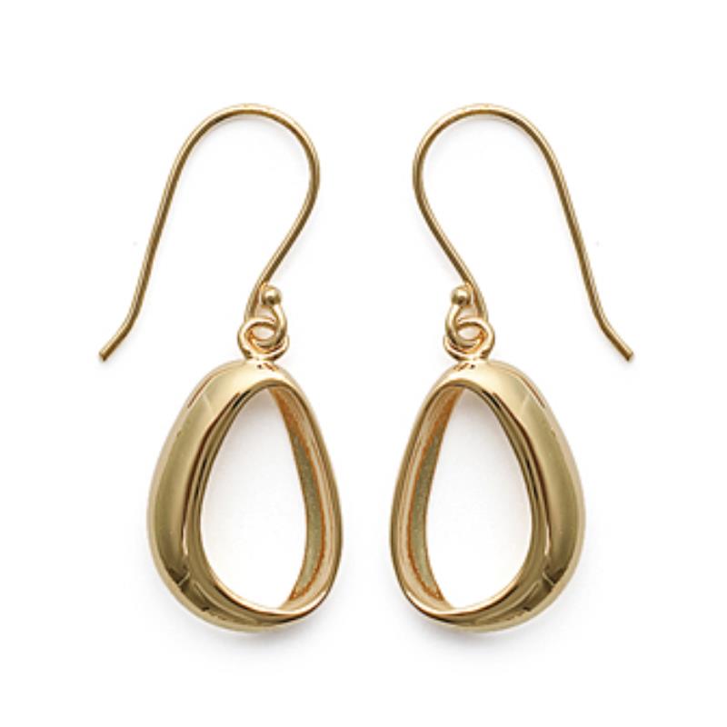 Coque de Nacre Boucles d'oreilles pendantes plaqué or 2446600