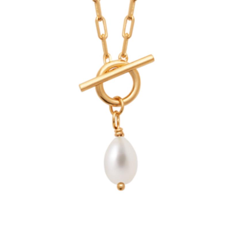 Coque de Nacre Collier plaqué or 973499
