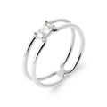 Coque de Nacre Bague solitaire argent 1958510