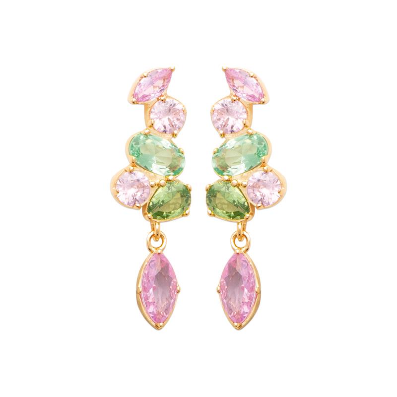 Coque de Nacre Boucles d'oreilles pendantes plaqué or 23088005