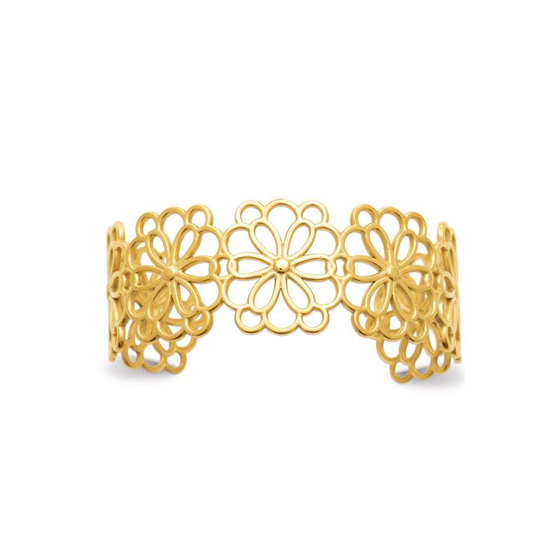 Coque de Nacre Collier acier doré 312354