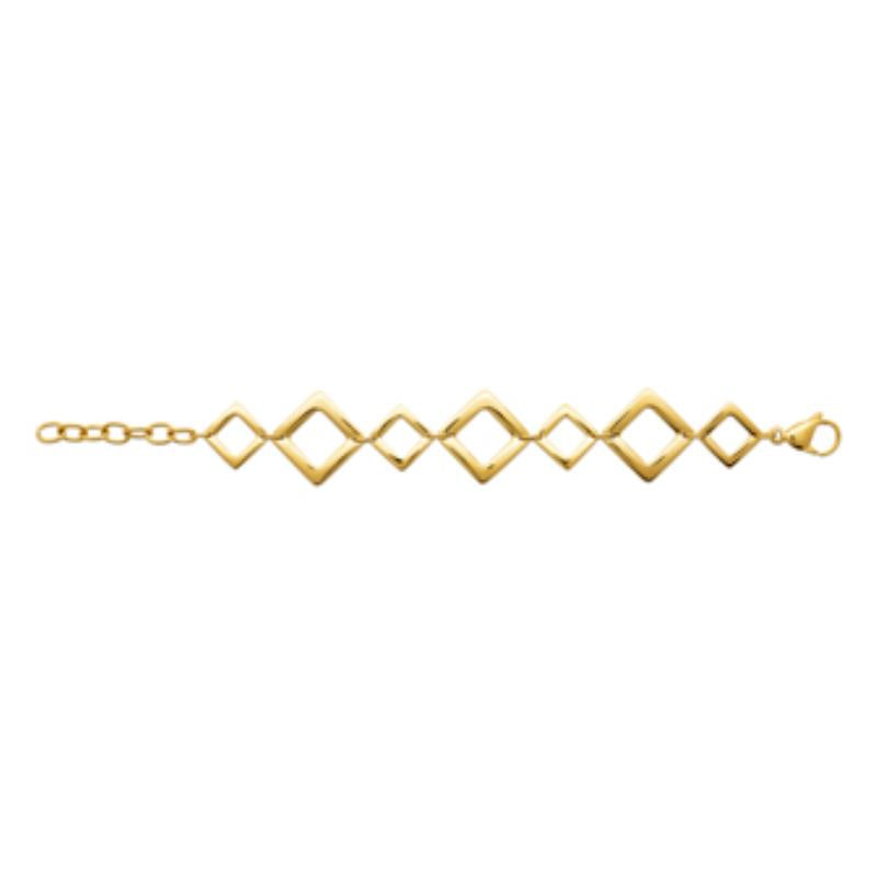 Coque de Nacre Bracelet acier doré 312349