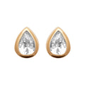 Coque de Nacre Puces d'oreilles plaqué or 2590210
