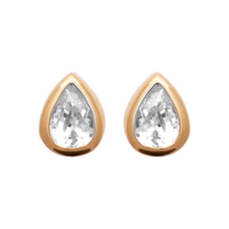 Coque de Nacre Puces d'oreilles plaqué or 2590210