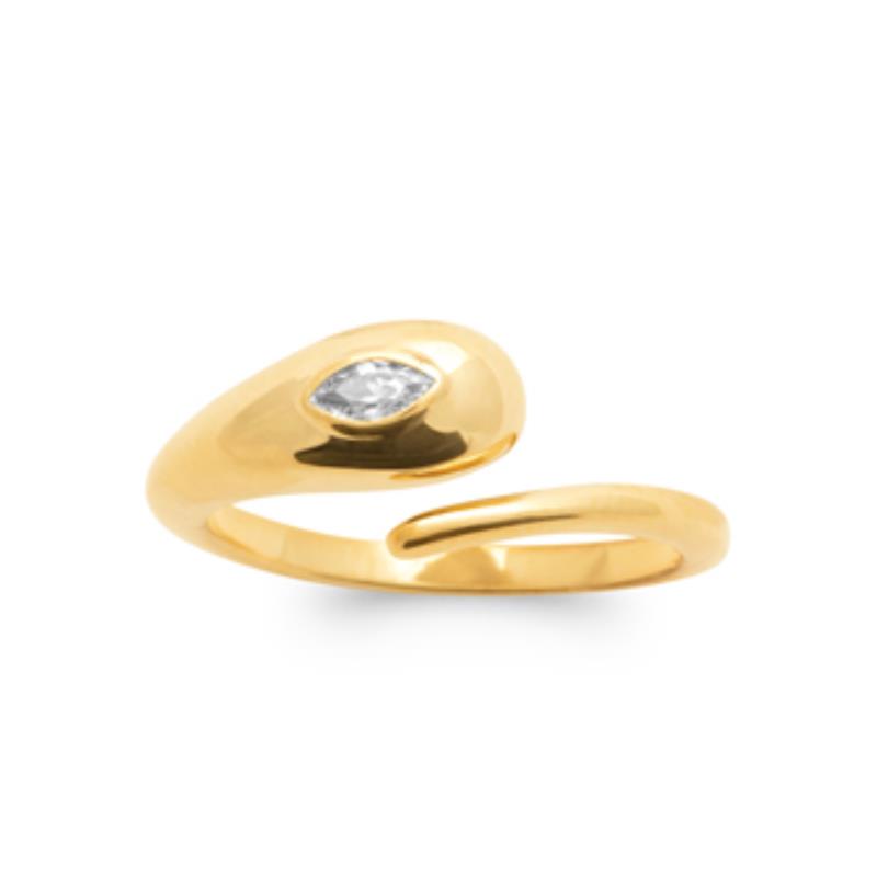 Coque de Nacre Bague plaqué or 2992010