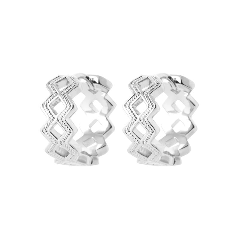 Coque de Nacre Créoles argent 7667200