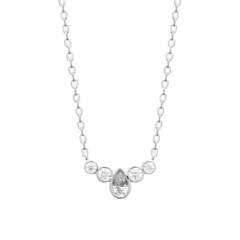 Coque de Nacre Collier argent 873888