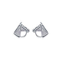 Coque de Nacre Puces d'oreilles argent 719531