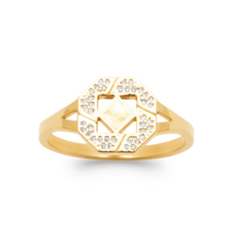Coque de Nacre Bague plaqué or 2983410