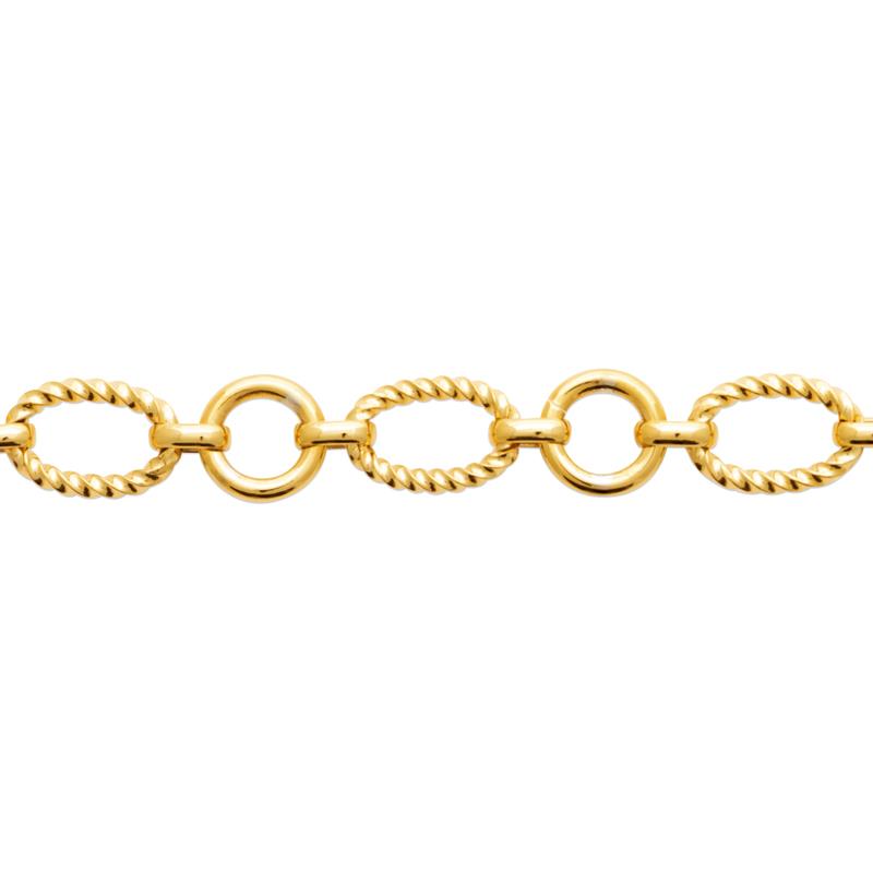 Coque de Nacre Bracelet acier doré 312338