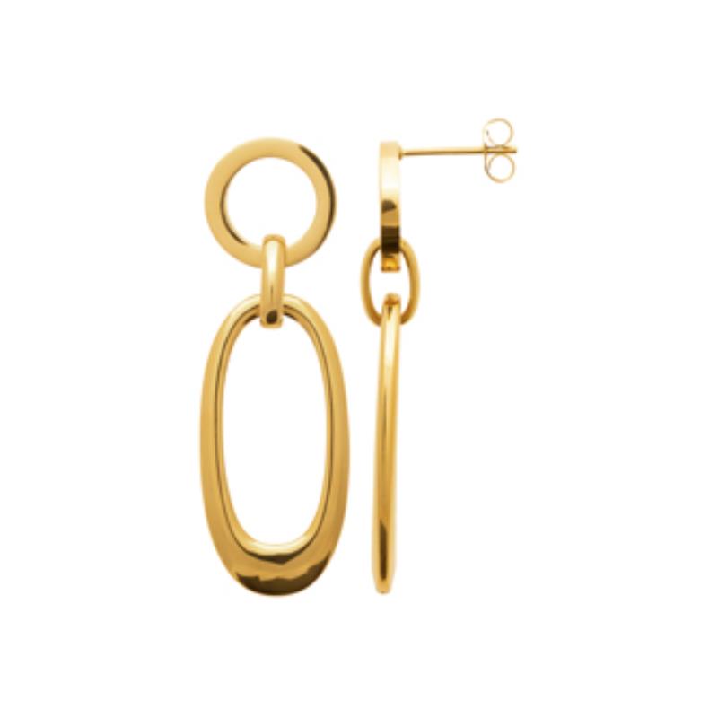 Izee Boucles d'oreilles acier doré 3116409