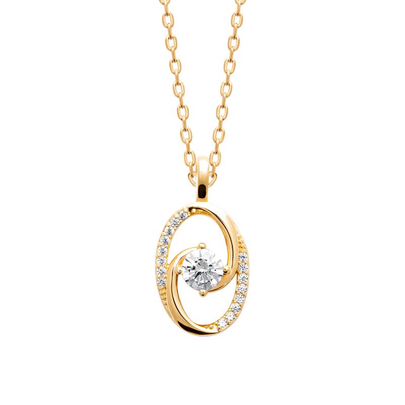 Coque de Nacre Collier plaqué or 974448