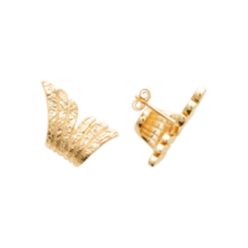 Coque de Nacre Puces d'oreilles plaqué or 23048100