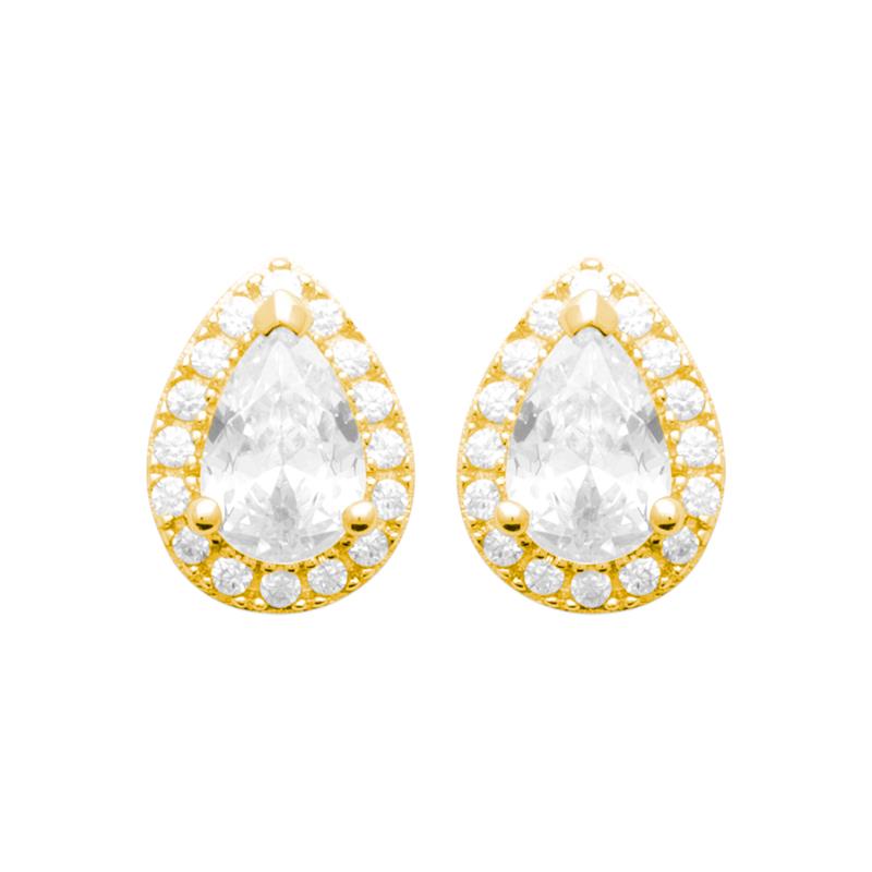 Coque de Nacre Boucles d'oreilles plaqué or 23046610