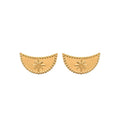 Coque de Nacre Puces d'oreilles plaqué or 2556500