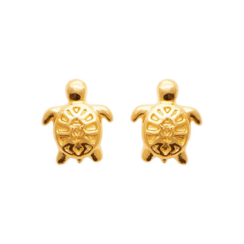 Coque de Nacre Puces d'oreilles plaqué or 23087000