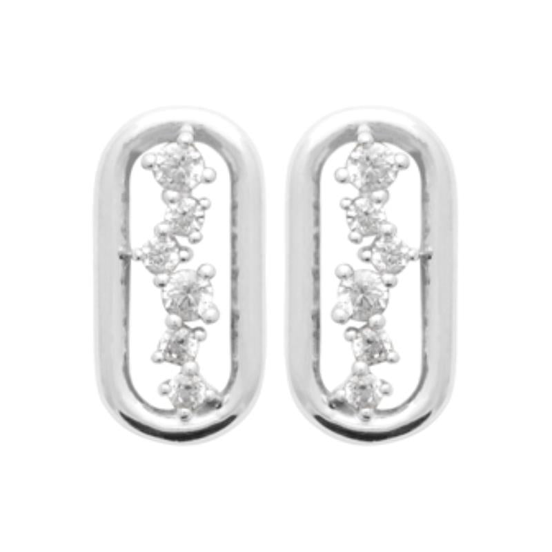 Coque de Nacre Puces d'oreilles argent 13029910