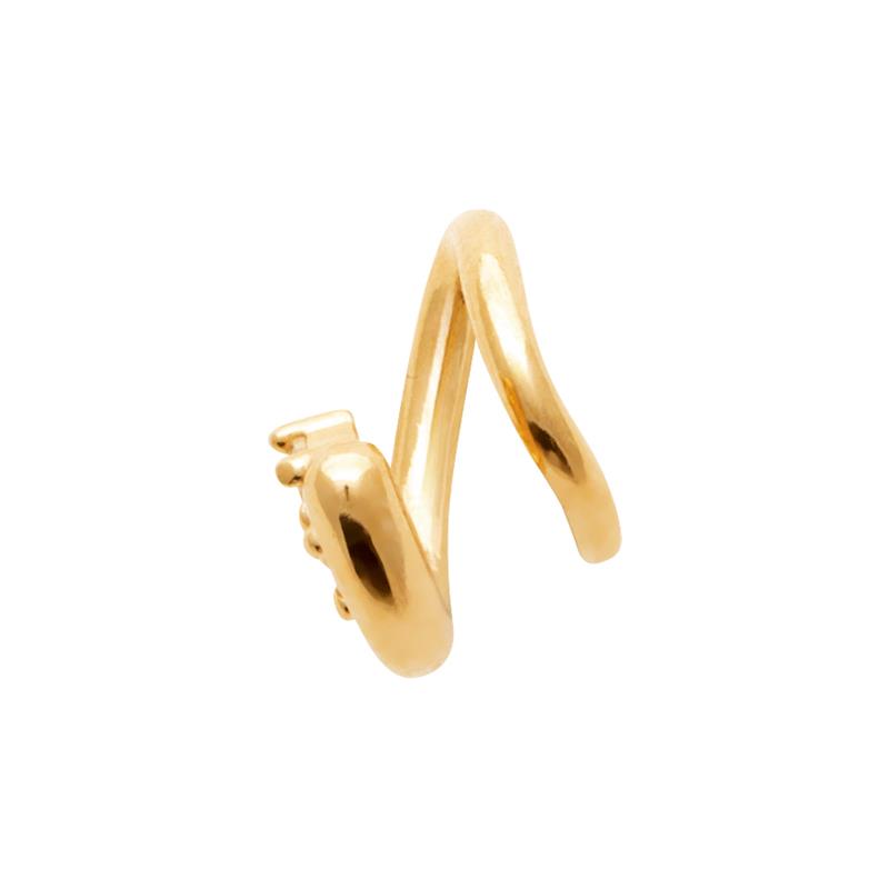 Coque de Nacre Boucles d'oreilles plaqué or 23081410