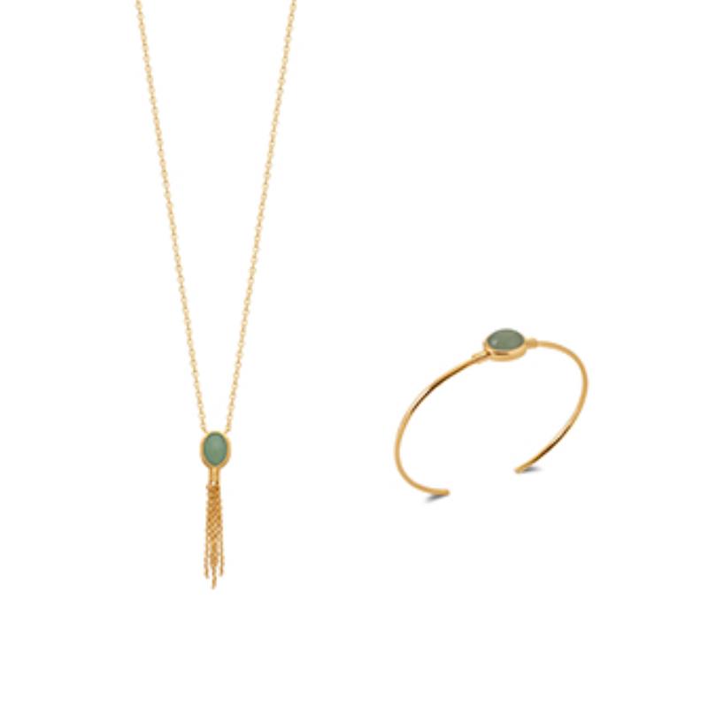 Coque de Nacre Collier plaqué or 973523