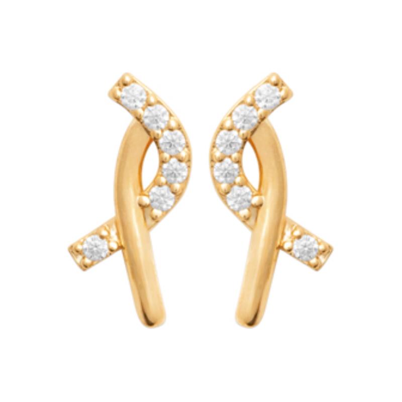 Coque de Nacre Boucles d'oreilles plaqué or 23061610