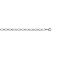 Coque de Nacre Chaîne maille figaro argent 131060