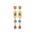 Coque de Nacre Boucles d'oreilles pendantes plaqué or 23082805