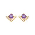 Coque de Nacre Puces d'oreilles plaqué or 23055370