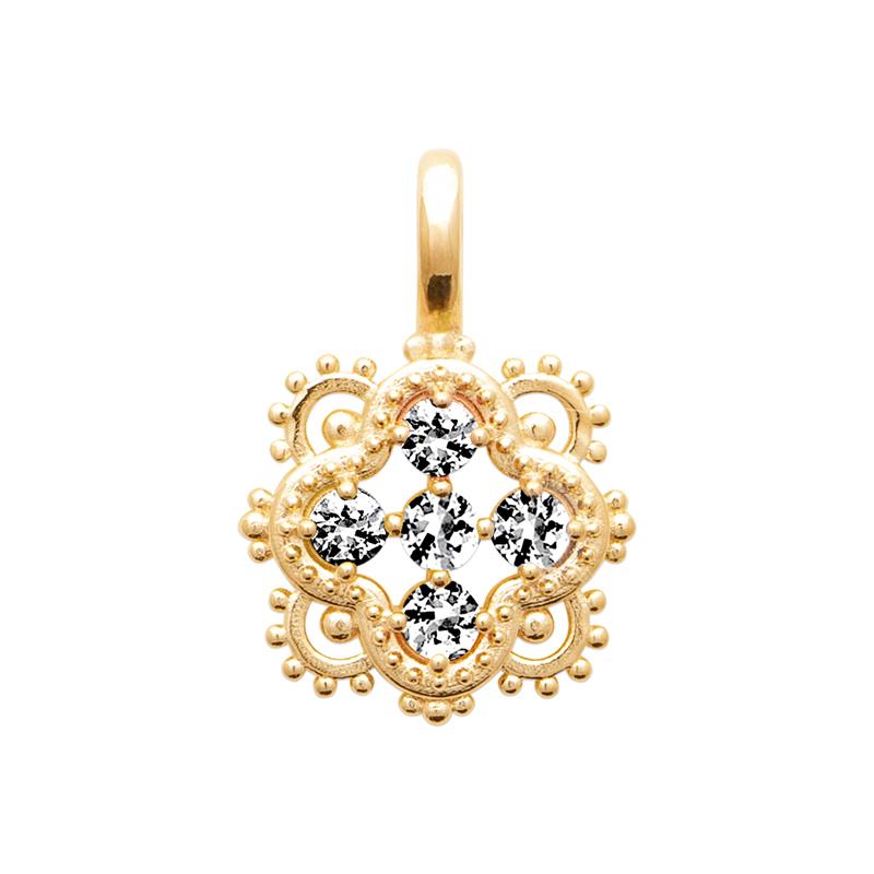 Coque de Nacre Pendentif plaqué or 2789210