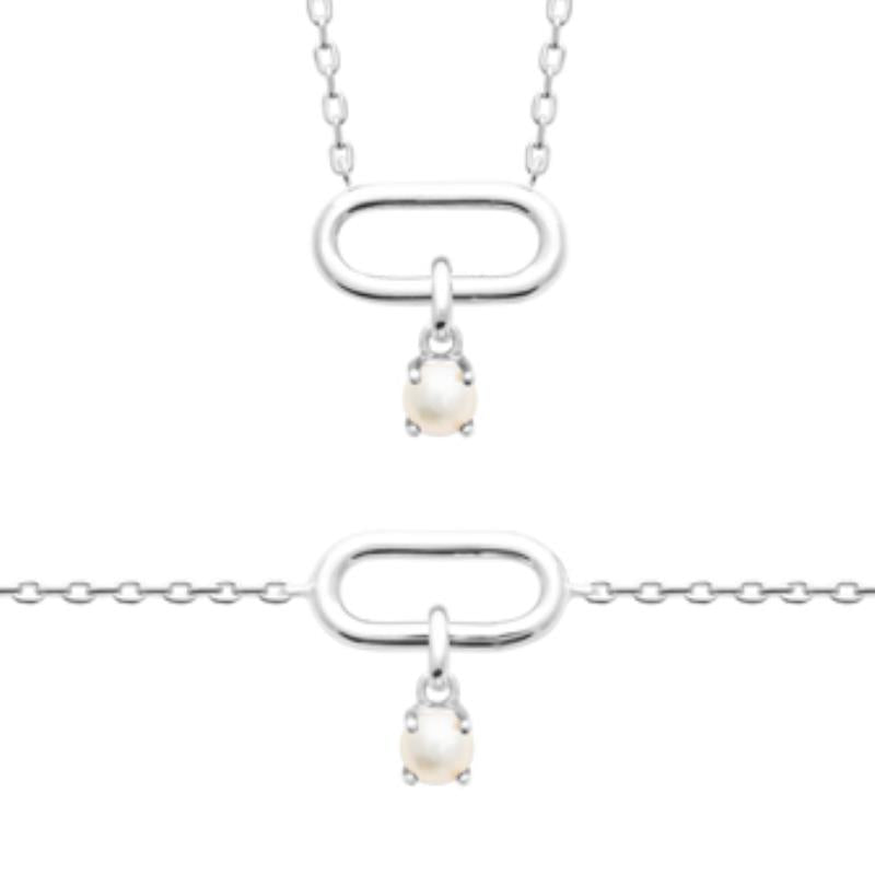 Coque de Nacre Chaîne argent 874073