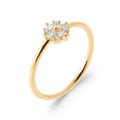 Coque de Nacre Bague solitaire plaqué or 2972310