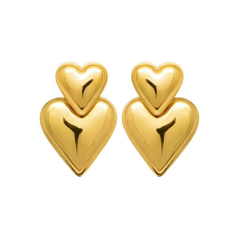 Coque de Nacre Boucles d'oreilles acier doré 3126709