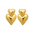 Coque de Nacre Boucles d'oreilles acier doré 3126709