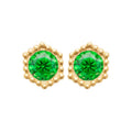 Coque de Nacre Puces d'oreilles plaqué or 23017950