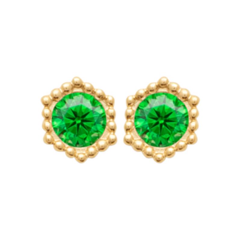 Coque de Nacre Puces d'oreilles plaqué or 23017950
