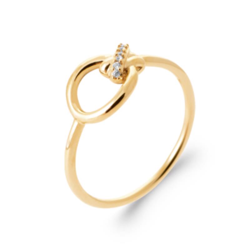 Coque de Nacre Bague plaqué or 2965210
