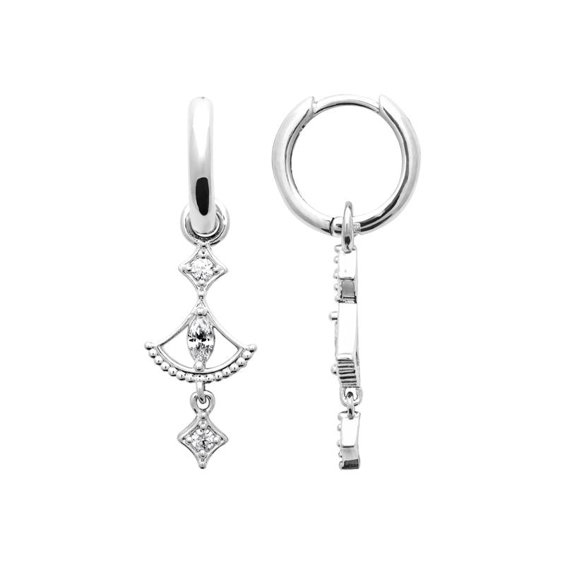 Coque de Nacre Créoles argent 1684910