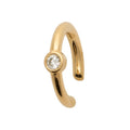 Coque de Nacre Bague d'oreille plaqué or 2593410