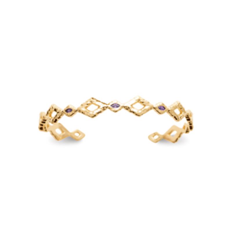 Coque de Nacre Bracelet jonc plaqué or 974202