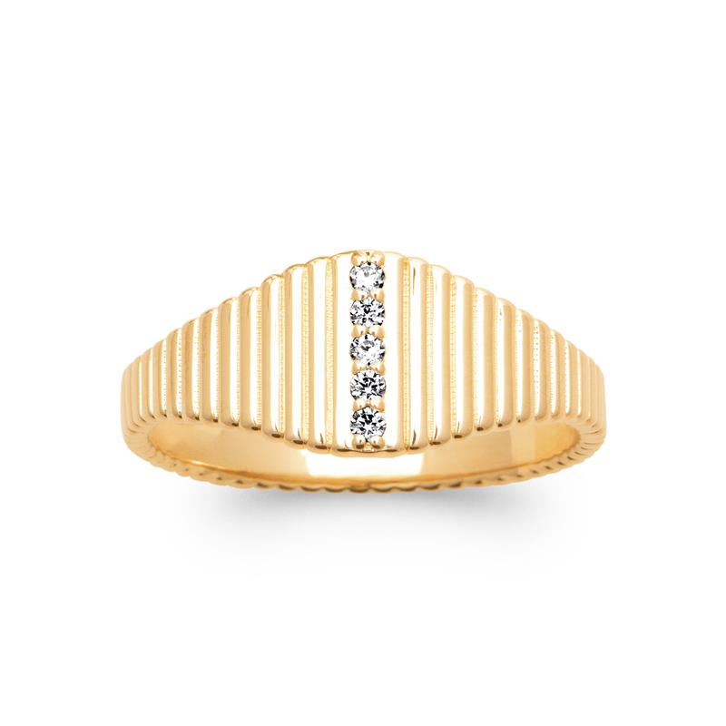 Coque de Nacre Bague plaqué or 20014510