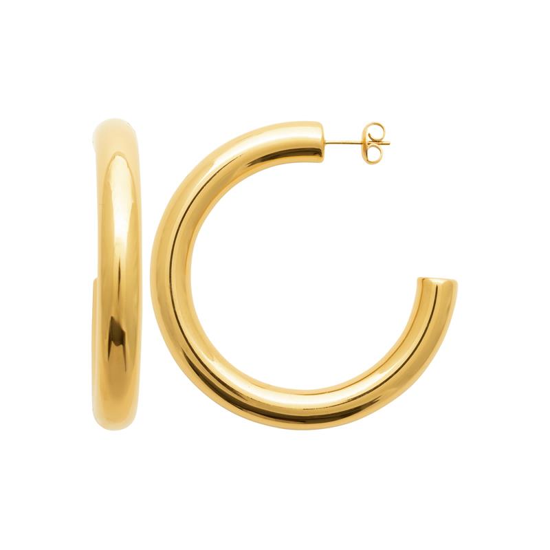 Izee Créoles acier doré 3603209