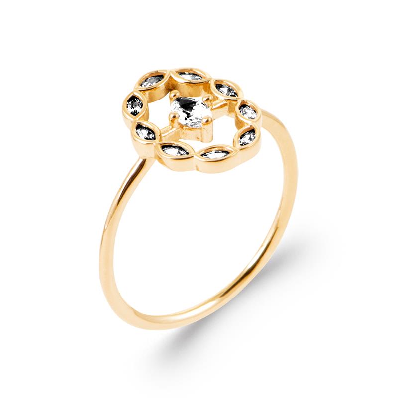 Coque de Nacre Bague plaqué or 20016410