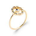 Coque de Nacre Bague plaqué or 20016410