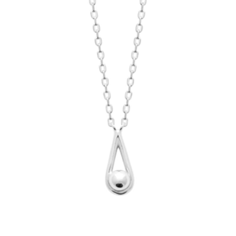 Coque de Nacre Collier argent 722061