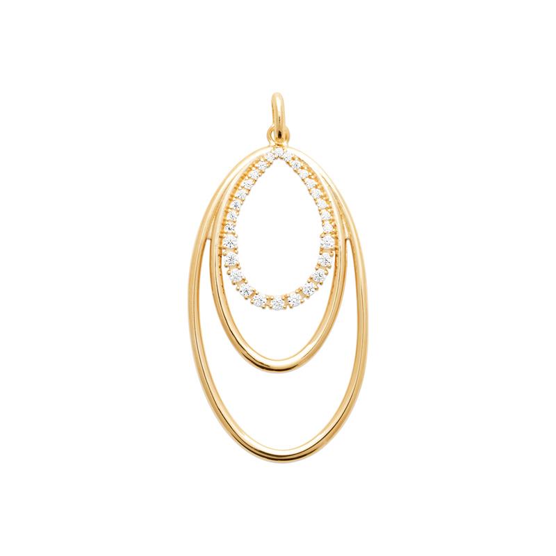 Coque de Nacre Pendentif plaqué or 2785810