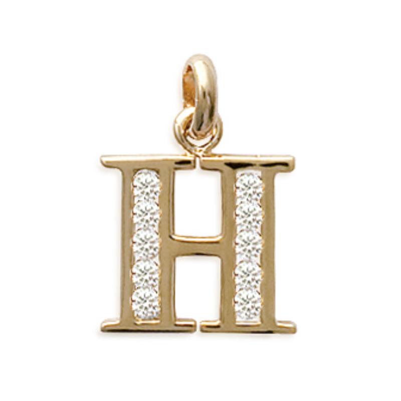 Coque de Nacre Pendentif initiale plaqué or 28601108