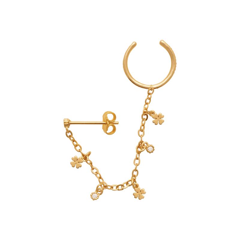 Coque de Nacre Bague d'oreille plaqué or 23002910
